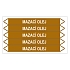 Značení potrubí, mazací olej,5 ks, 150 × 12 mm